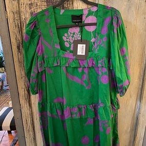 Cynthia Rowley Kuaii Ruffle Swing Dress